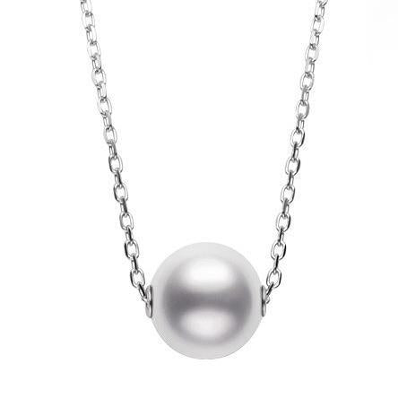 Mikimoto 18ct White Gold 10mm White A+ South Sea Pearl Necklace - Option1 Value White Gold