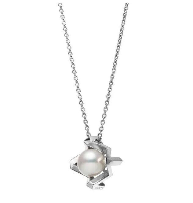Mikimoto M Collection 18ct White Gold White Akoya Pearl Pendant - White Gold