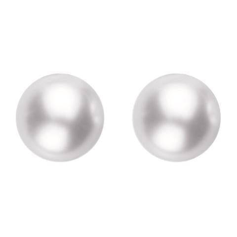 Mikimoto 18ct White Gold 7.5mm White Grade A+ Pearl Stud Earrings - TITLE
