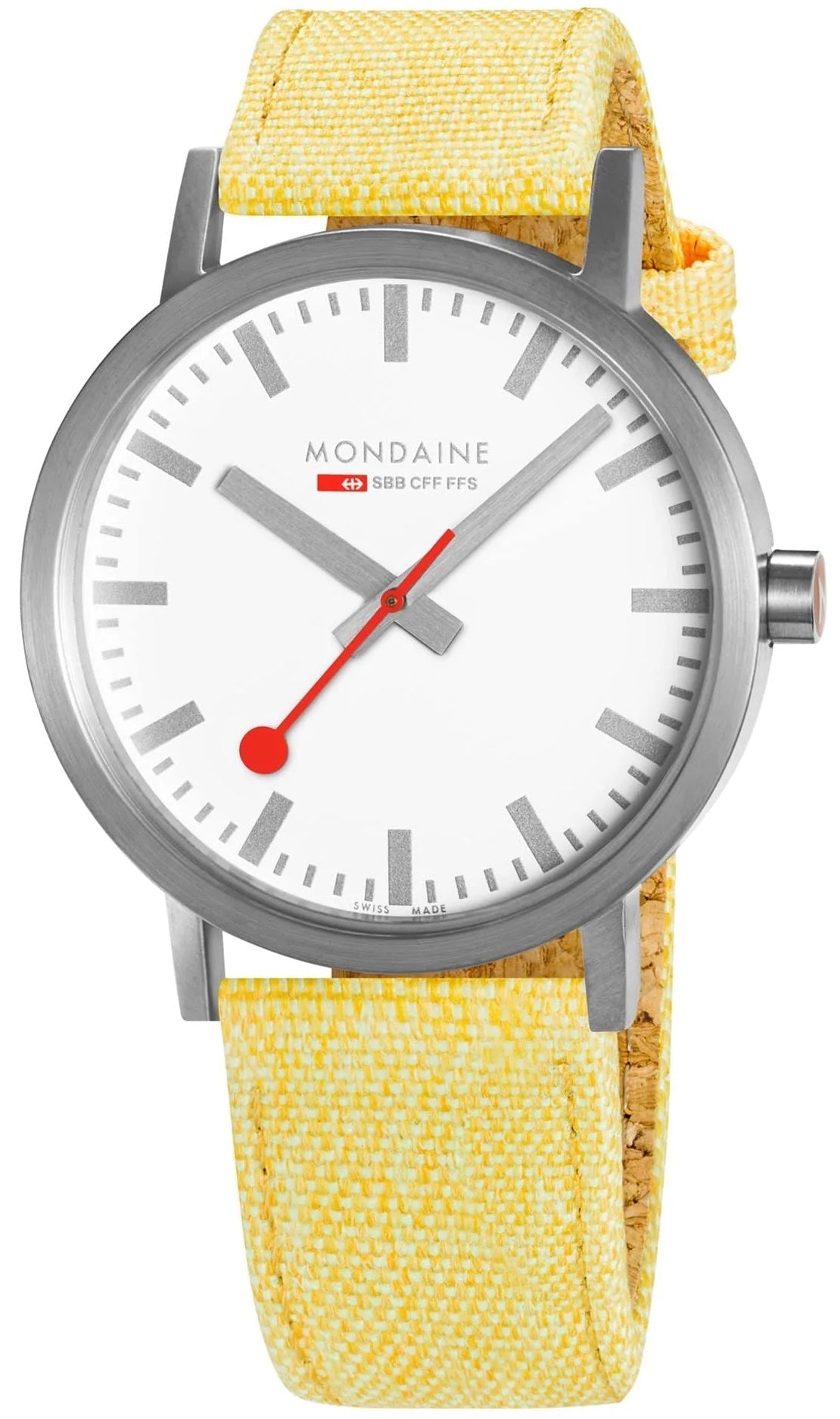 Mondaine Watch Classic 40mm Modern Yellow D