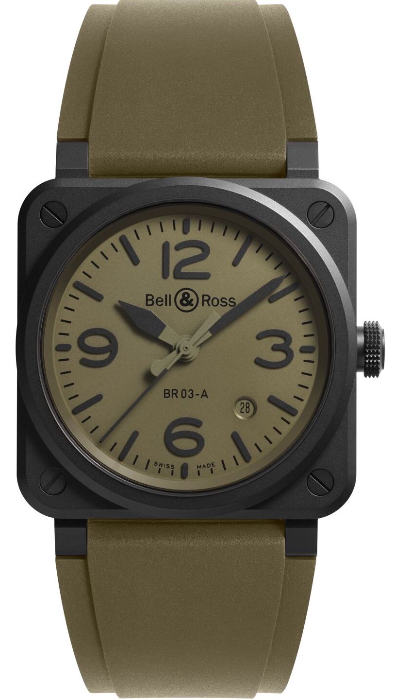 Bell & Ross Watch BR 03 Auto Military Ceramic