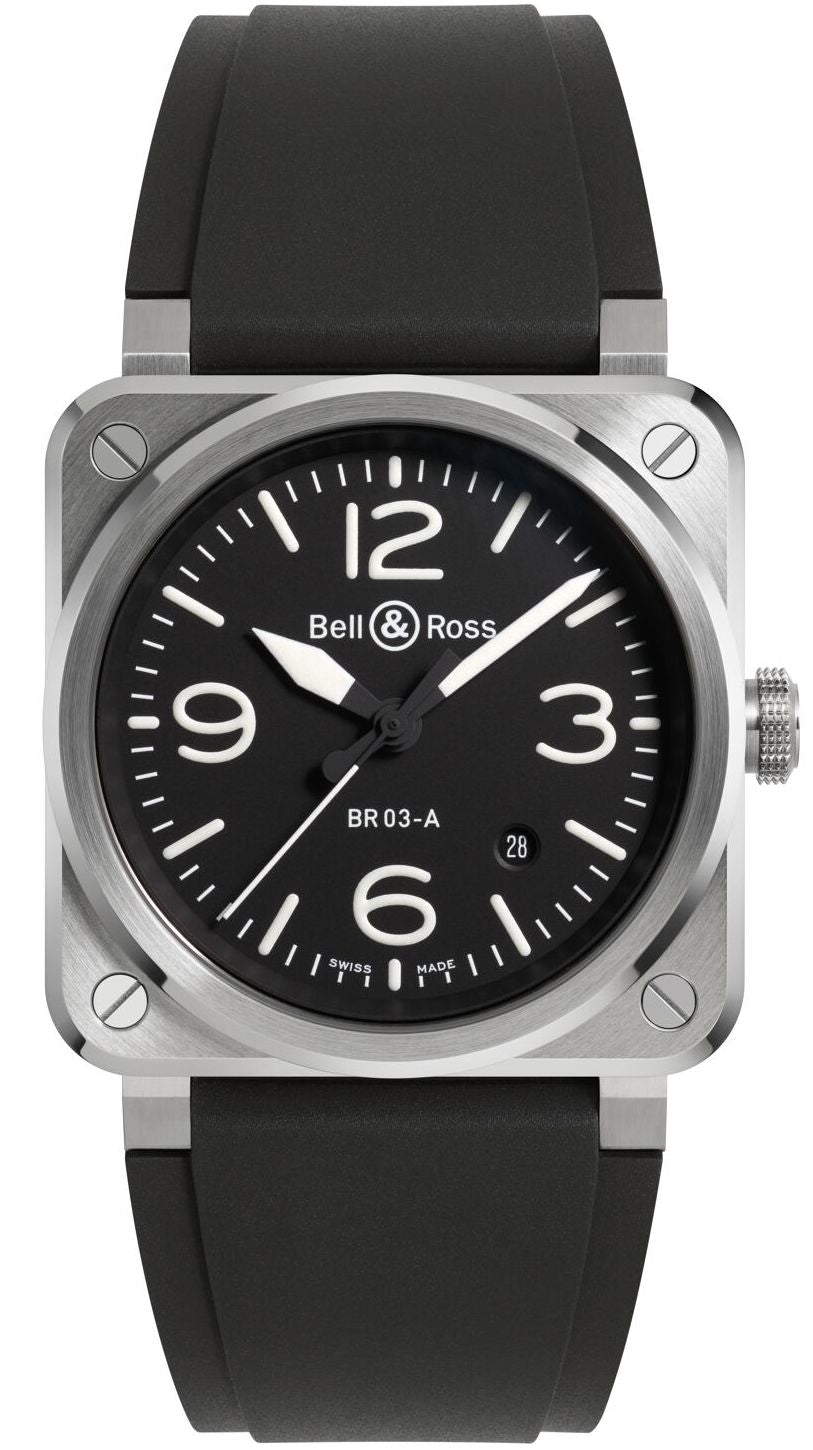 Bell & Ross Watch BR 03 Auto Black Steel
