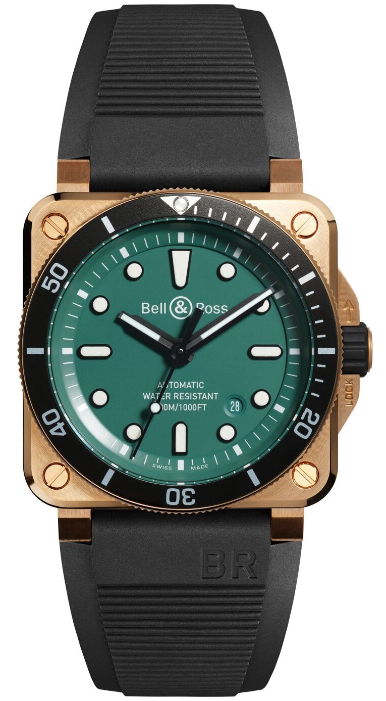 Bell & Ross Watch BR 03 Diver Black Green Bronze Limited Edition