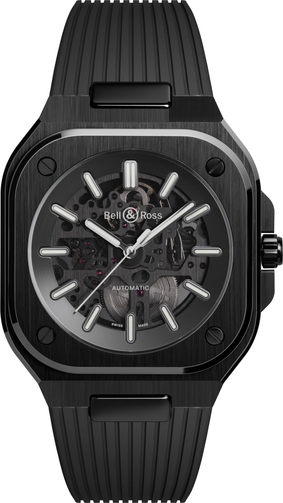 Bell & Ross Watch BR 05 Skeleton Black Ceramic Rubber