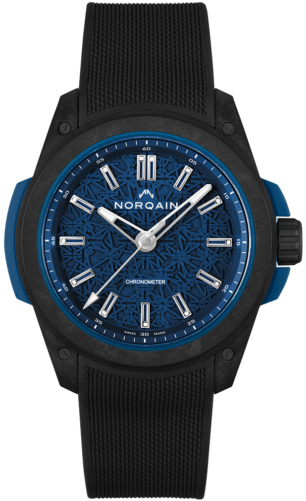 Norqain Watch Wild One & Norteq Blue Black Mesh - Blue