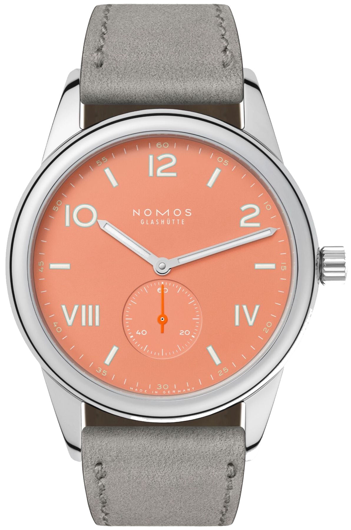 Nomos Glashutte Watch Club Campus 38 Cream Coral