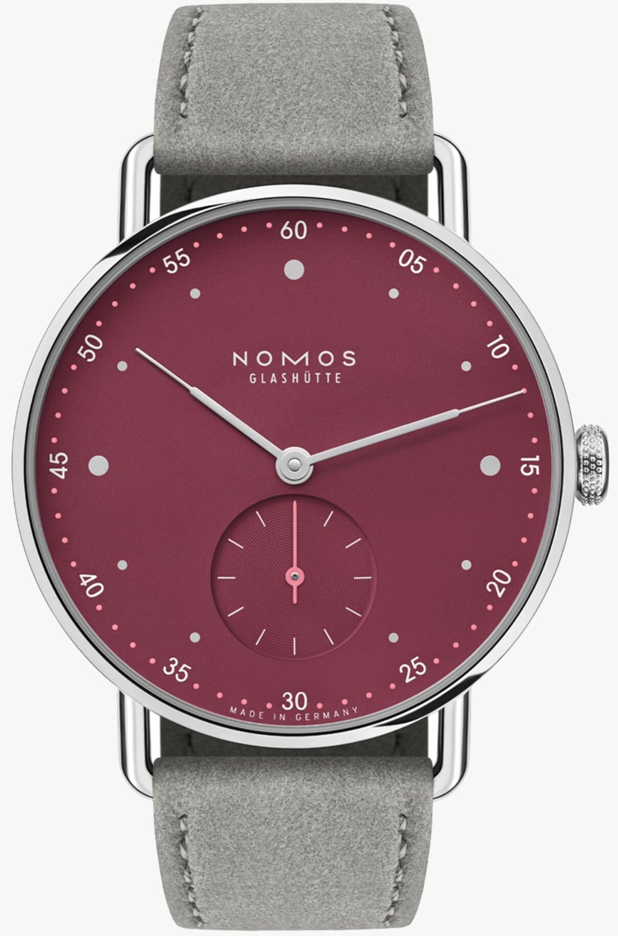Nomos Glashutte Watch Metro 33 Muted Red