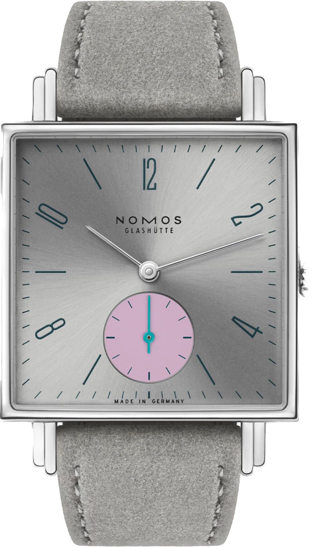 Nomos Glashutte Watch Tetra Silvercut Sapphire Crystal