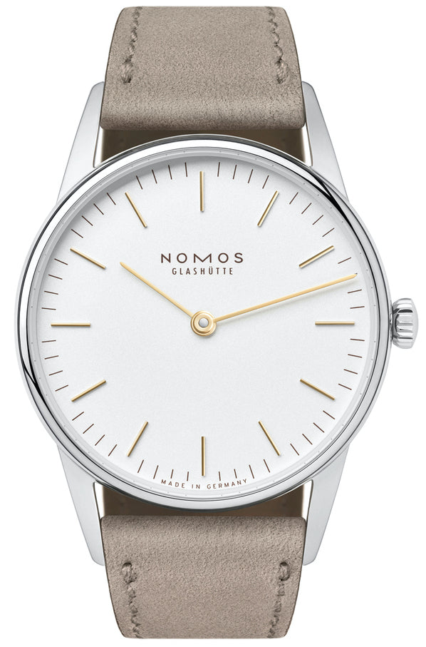 Nomos Glashutte Watch Orion 33 Duo Sapphire Crystal - White