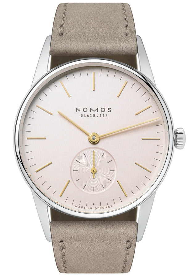 Nomos Glashutte Watch Orion 33 Rose Sapphire Crystal - Rose