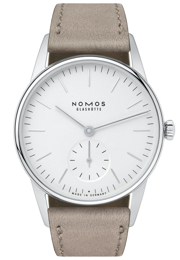Nomos Glashutte Watch Orion 33 White Sapphire Crystal - White