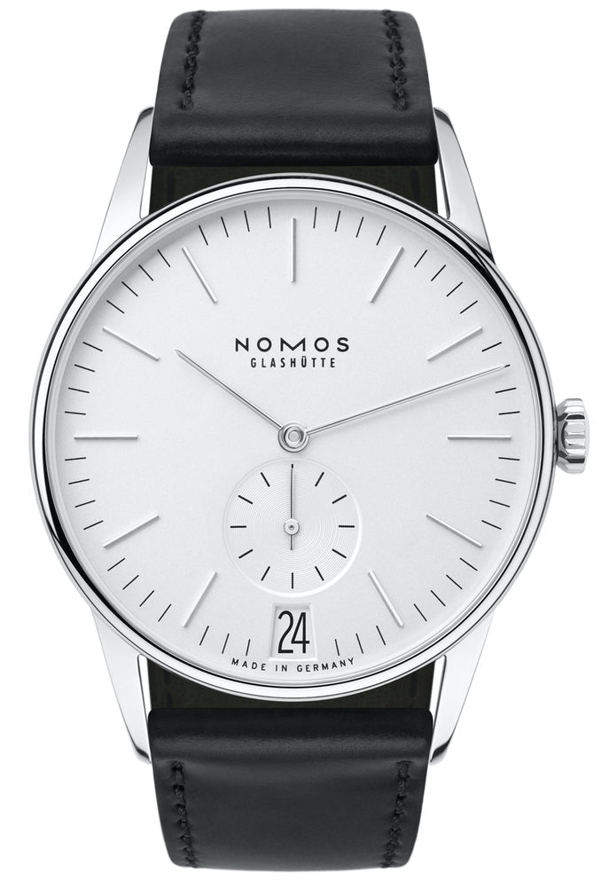 Nomos Glashutte Watch Orion White Datum Sapphire Crystal