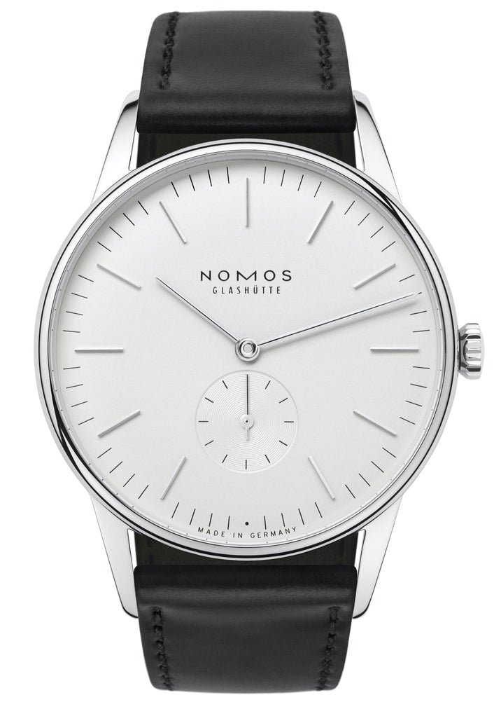 Nomos Glashutte Watch Orion 38 Weiss Sapphire Crystal - White