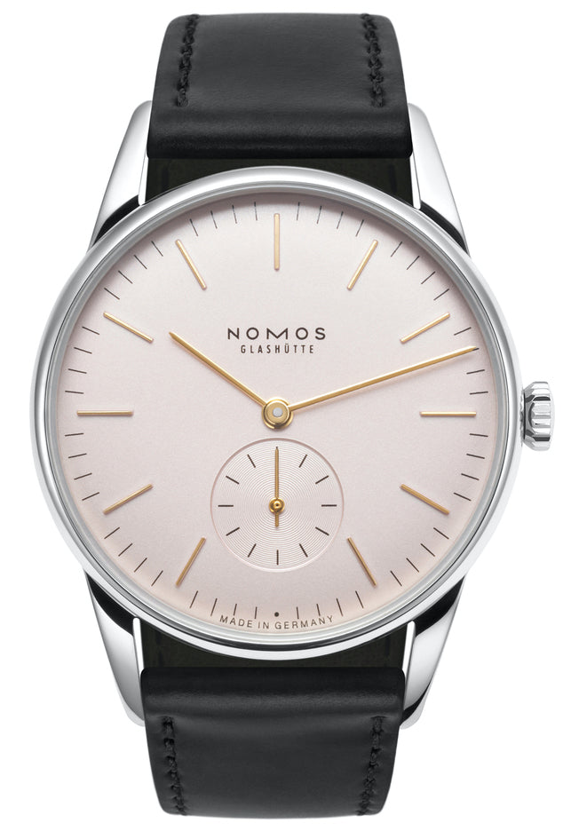 Nomos Glashutte Watch Orion Rose Sapphire Crystal - Cream