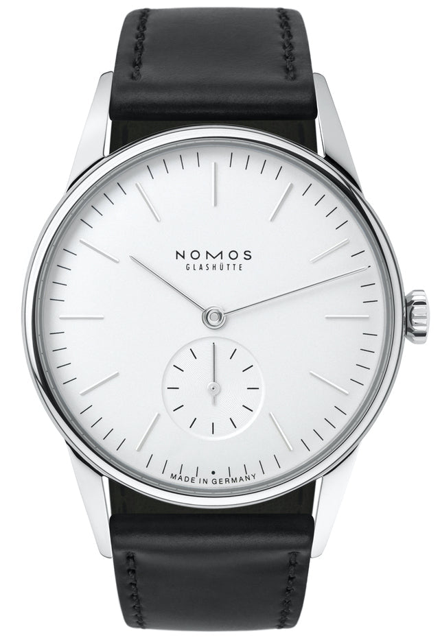 Nomos Glashutte Watch Orion White Steel Back - White