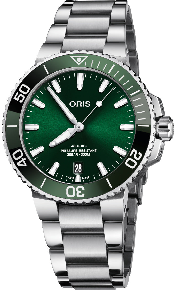 Oris Watch Aquis Date - Green