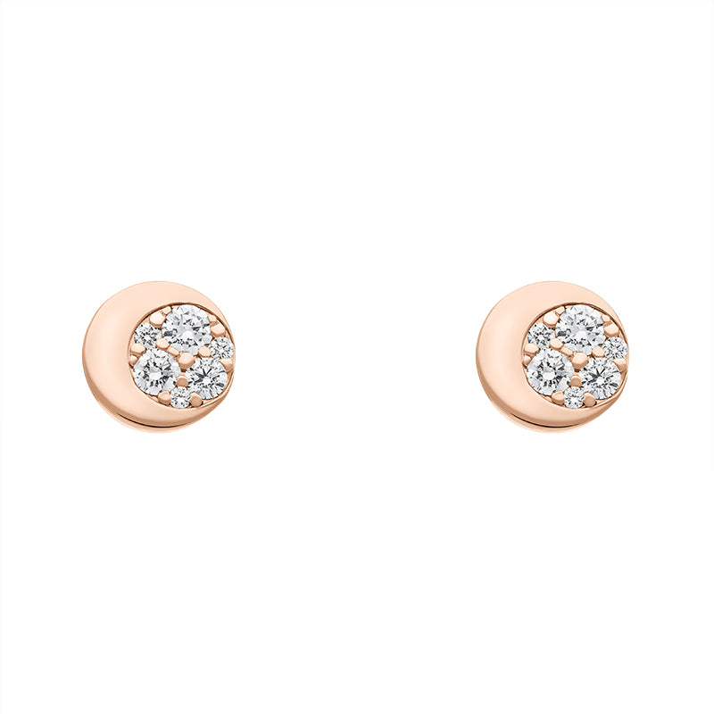 Pasquale Bruni Luce 18ct Rose Gold 0.35ct Diamond Stud Earrings - Gold