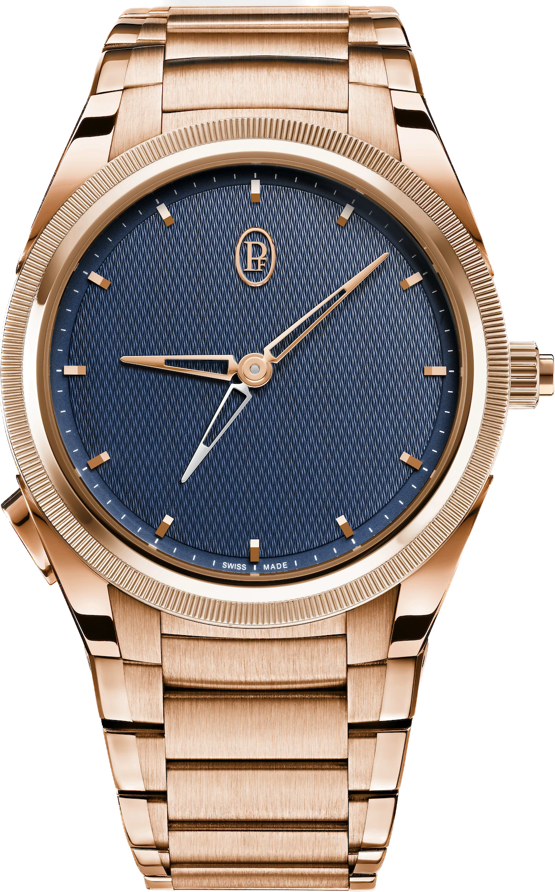 Parmigiani Fleurier Watch Tonda PF GMT Rattrapante Gold Milano Blue