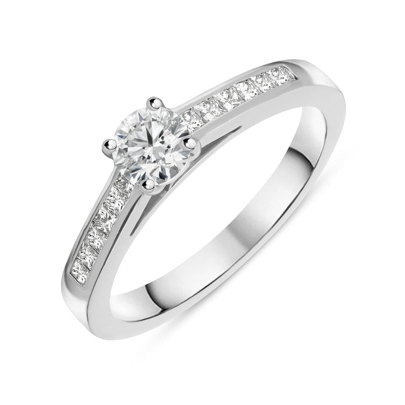 Platinum 0.68ct Diamond Brilliant Cut Ring - Option1 Value Platinum N