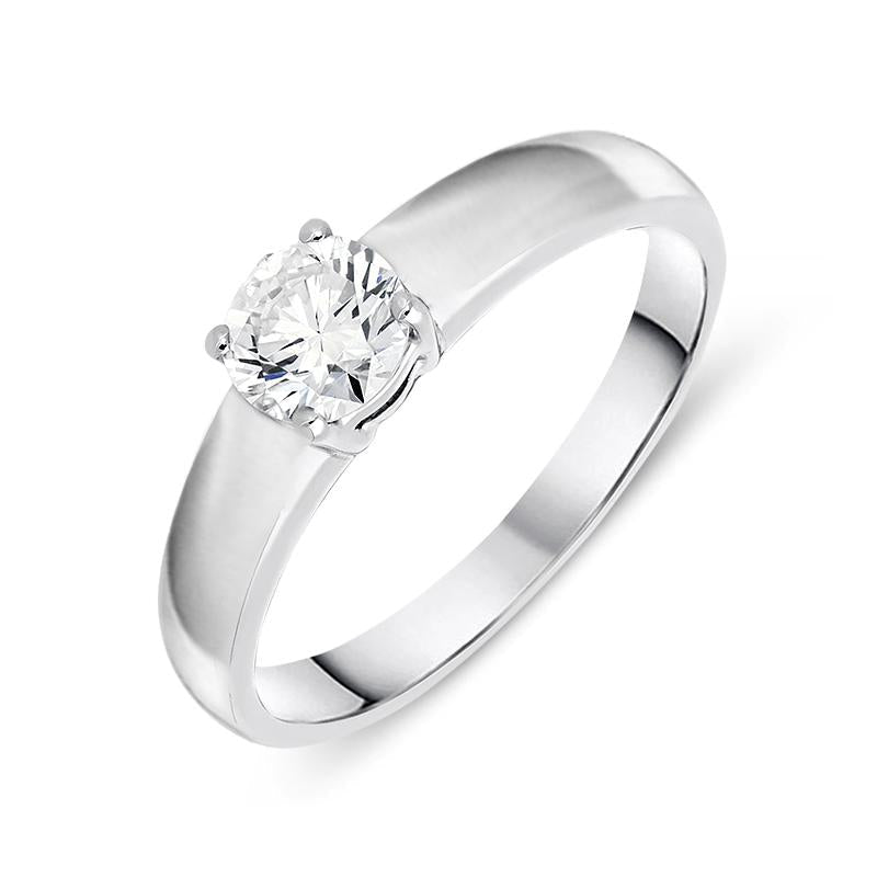 Platinum 0.53ct Diamond Brilliant Cut Solitaire Ring - N