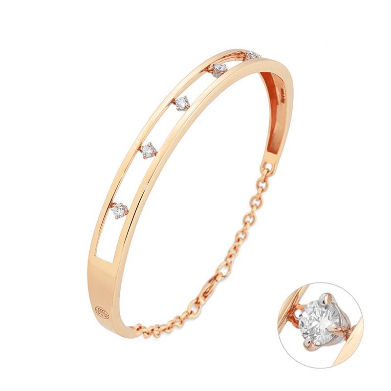 Ponte Vecchio Sirio 18ct Rose Gold Diamond Bangle