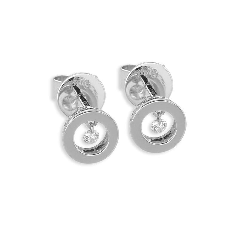 Ponte Vecchio Vega 18ct White Gold 0.10ct Diamond Earrings - White Gold