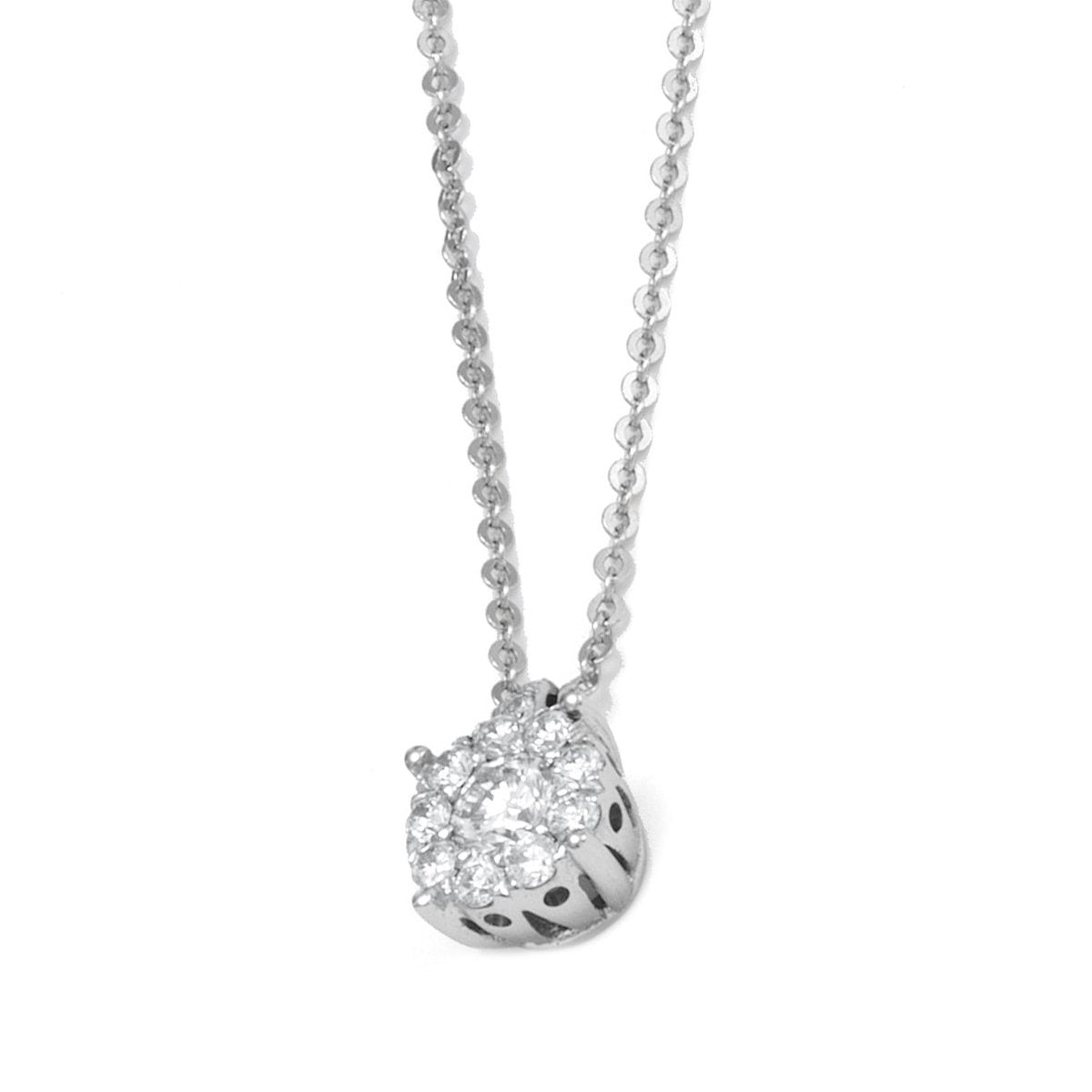 Ponte Vecchio Artemide 18ct White Gold 0.30ct Diamond Necklace - White Gold