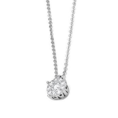Ponte Vecchio Artemide 18ct White Gold 0.17ct Diamond Necklace