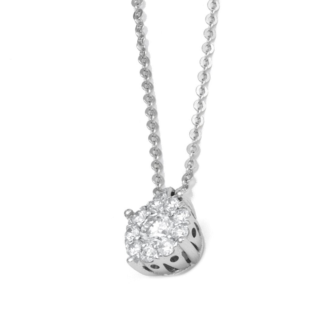 Ponte Vecchio Artemide 18ct White Gold 0.24ct Diamond Necklace - White Gold