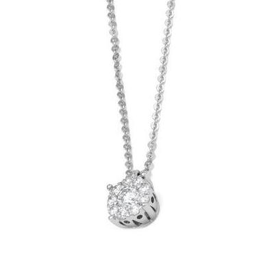 Ponte Vecchio Artemide 18ct White Gold 0.43ct Diamond Necklace - White Gold