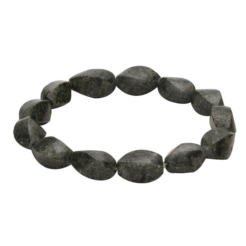 Preseli Twisted Bead Stretch Bracelet D - Option1 Value Silver