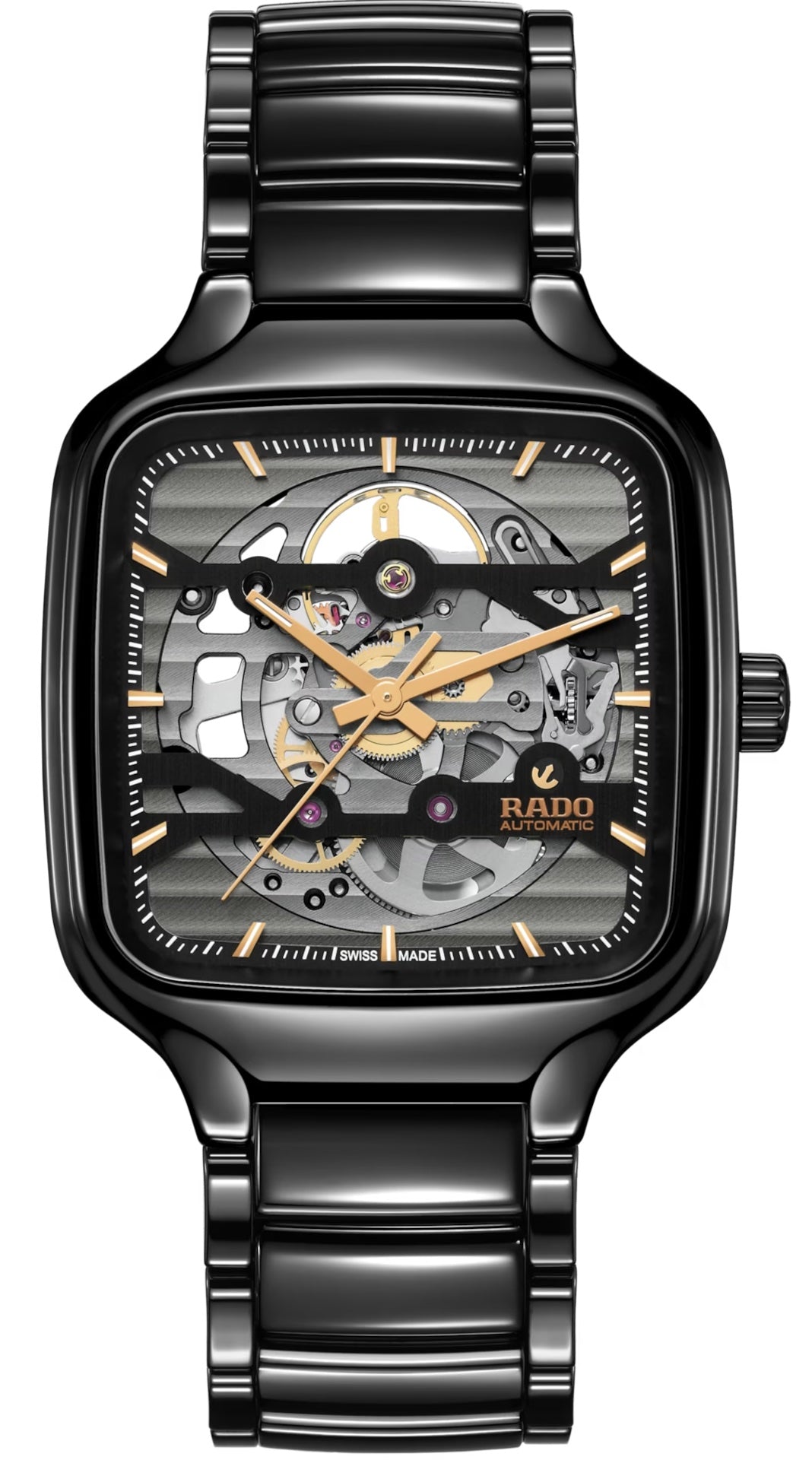 Rado Watch True Square Automatic Skeleton Black Unisex