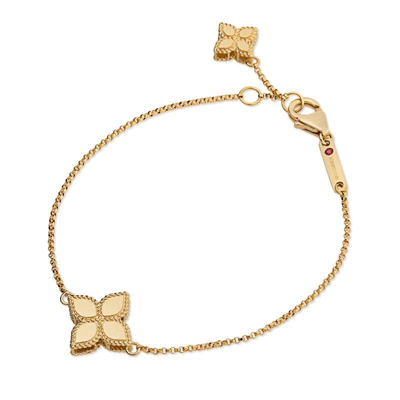 Roberto Coin Princess Flower 18ct Yellow Gold Bracelet