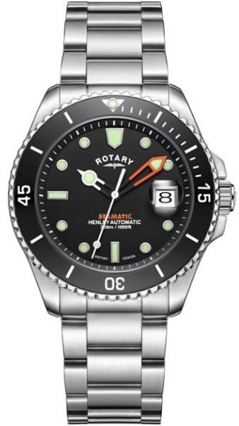 Rotary Watch Henley Seamatic - Black