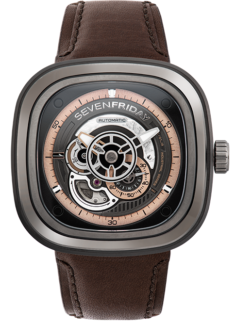 SevenFriday Watch P2C/01 Gunmetal PVD - Black