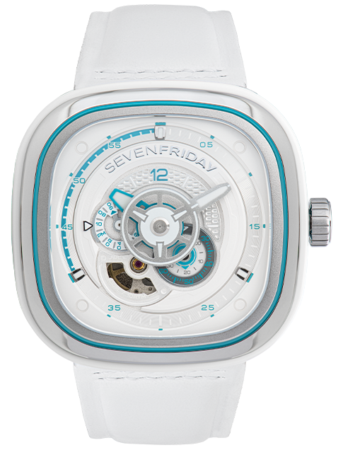 SevenFriday Watch P3C/10 Beach Club Turqouise Limited Edition - White