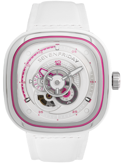 SevenFriday Watch P3C/12 Beach Club Lipstick Pink Limited Edition