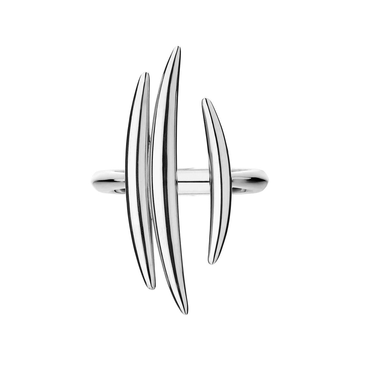 Shaun Leane Quill Sterling Silver Triple Bar Ring - M
