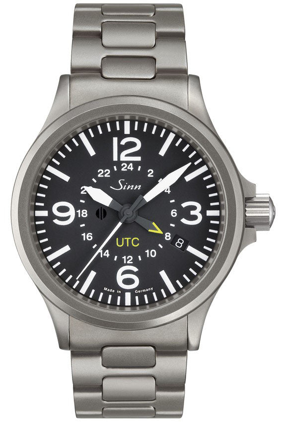 Sinn Watch 856 UTC Bracelet - Black