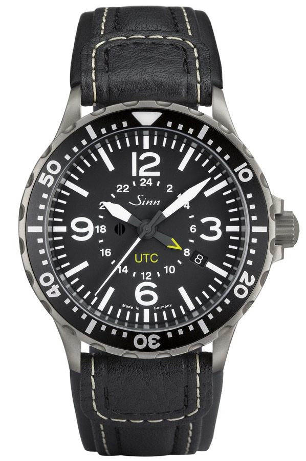 Sinn Watch 857 UTC Leather - Black
