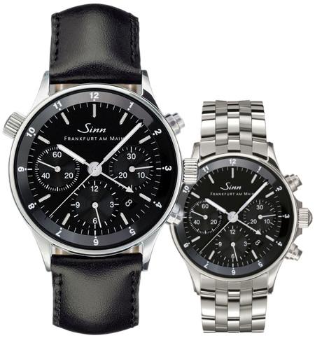 Sinn Watch 6000 Finance Center Bracelet-Leather - Black