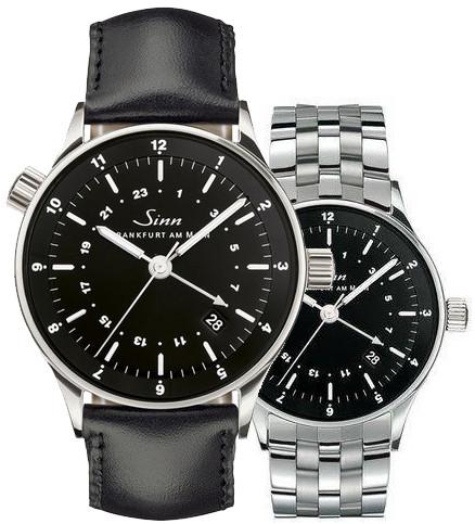 Sinn Watch 6060 Finance District Bracelet-Leather - Black