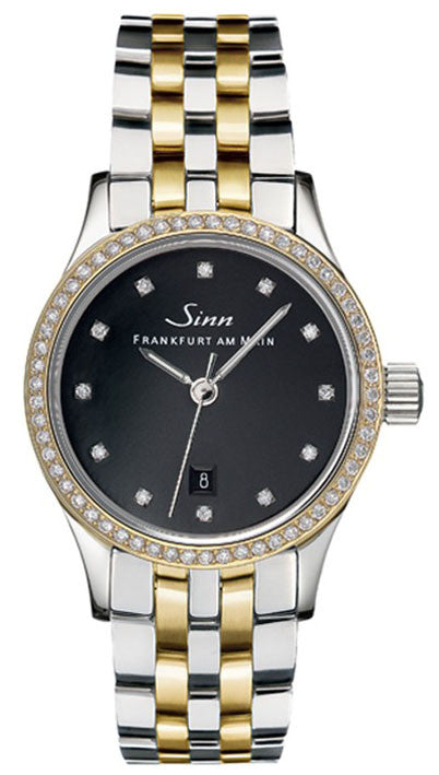 Sinn Watch 456 TW70 GG Ladies Diamond Bracelet - Black