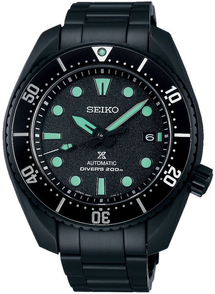 Seiko Watch Prospex Black Series Night Vision Sumo Diver Limited Edition
