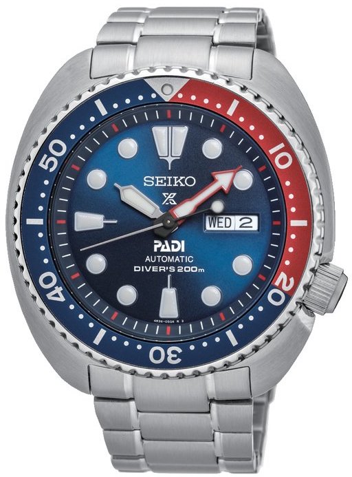 Seiko Watch Prospex PADI Turtle Mens - Blue