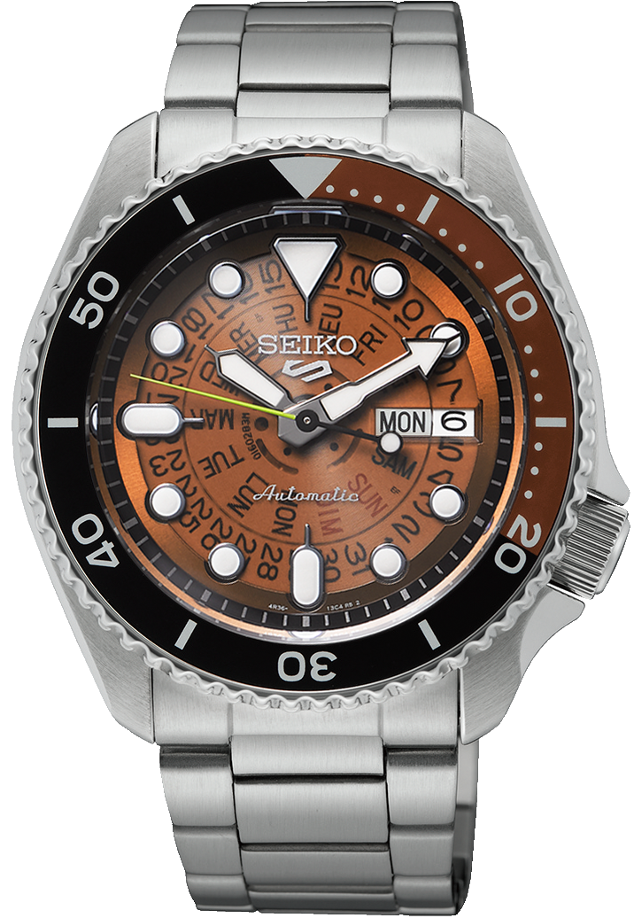Seiko Watch 5 Sports Skeleton Dial
