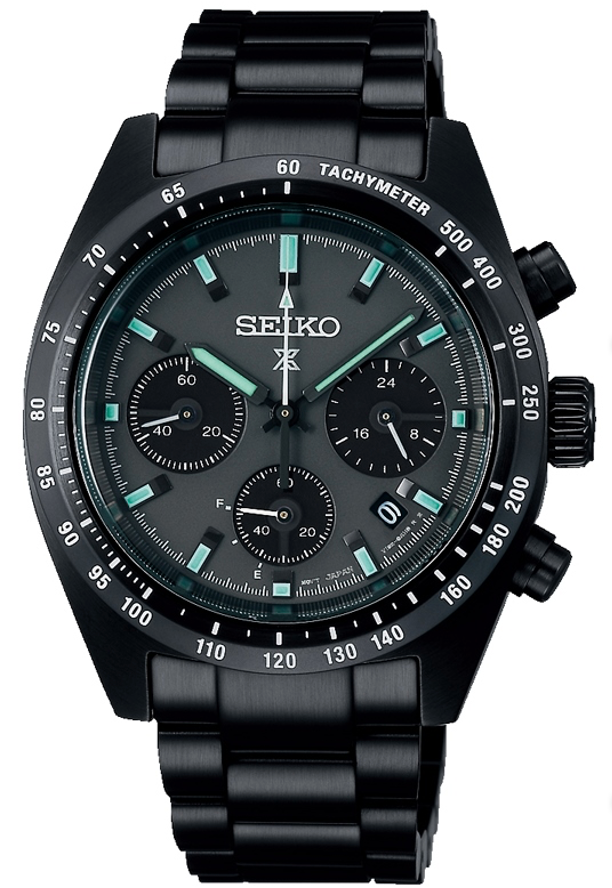 Seiko Watch Prospex SpeedTimer Solar Chronograph - Black