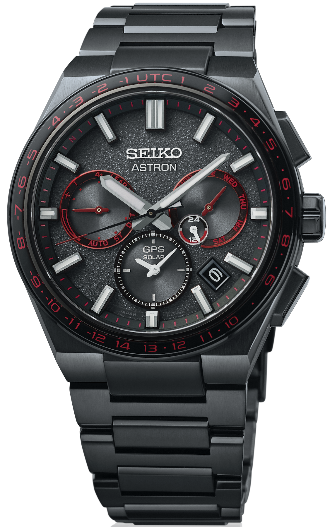 Seiko Astron Watch GPS Solar 5X Dual Time Redshift Limited Edition