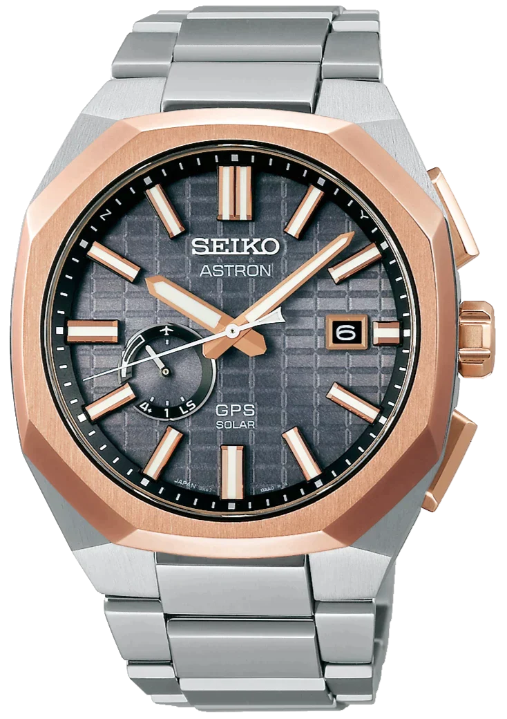 Seiko Astron Watch GPS Solar Rose Gold Crystal Box