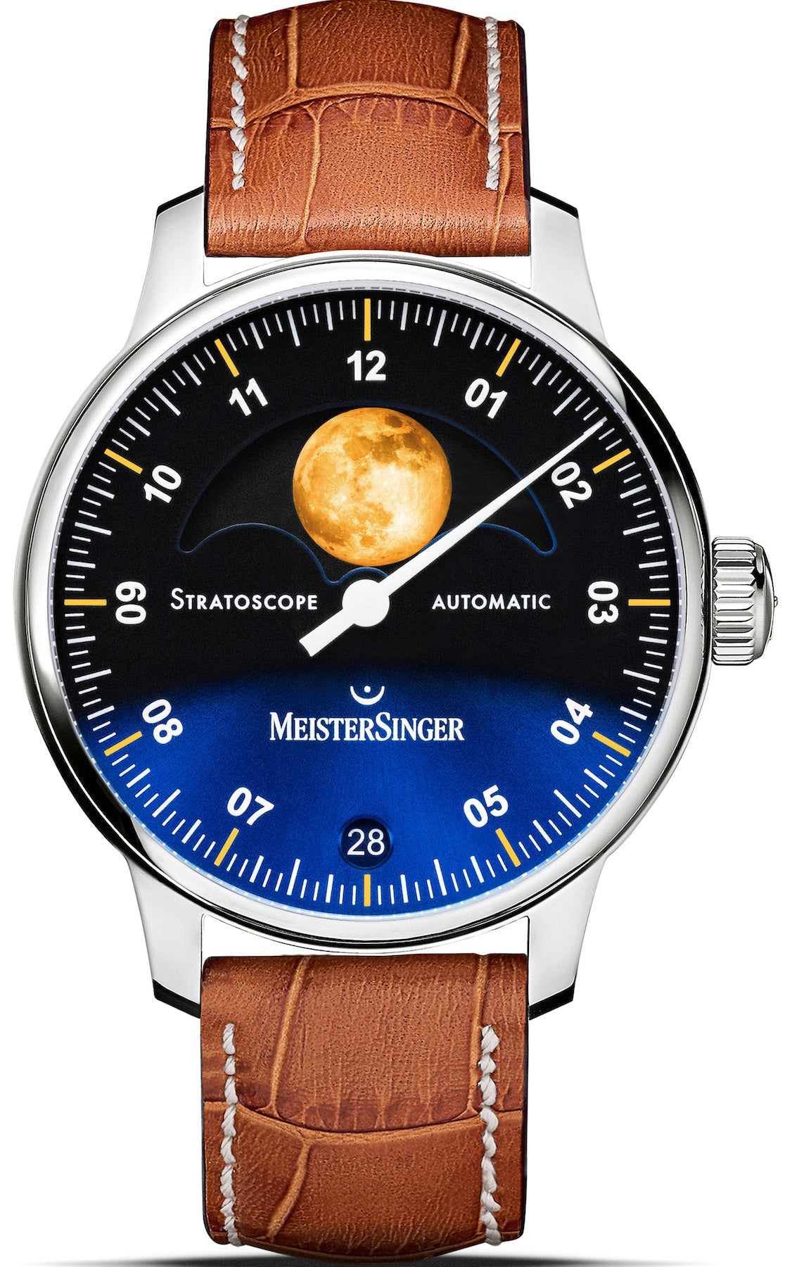 MeisterSinger Watch Stratoscope Golden Moon